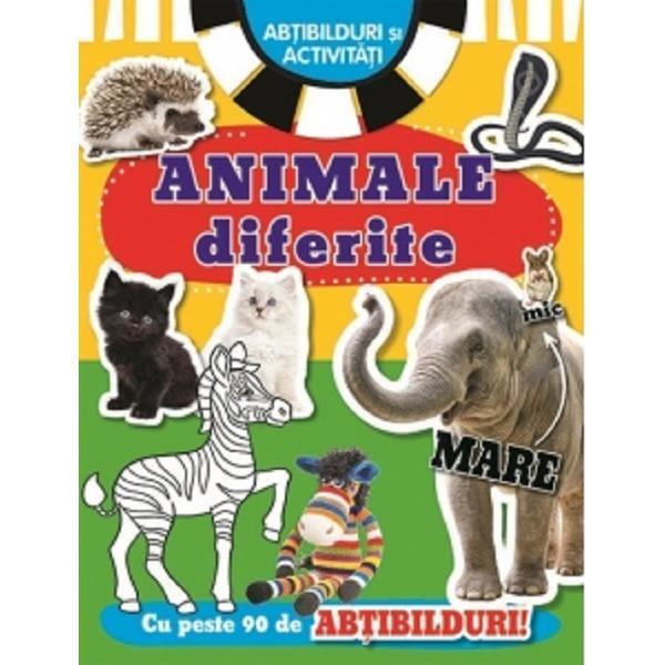 Animale diferite. Abțibilduri și activități - Flamingo