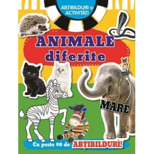 Animale diferite. Abțibilduri și activități - Flamingo
