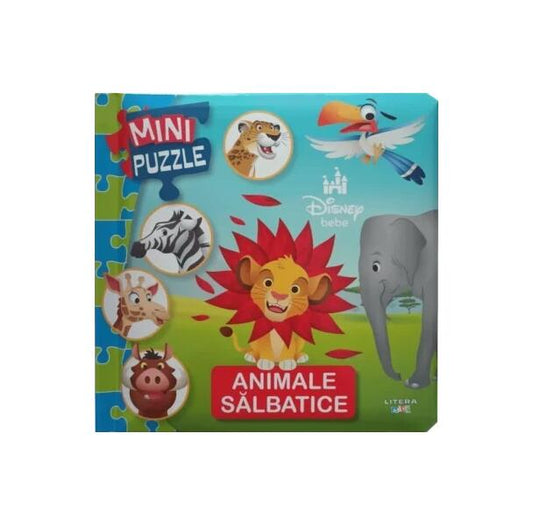 Disney Bebe. Mini puzzle. Animale sălbatice - Disney - Litera mică