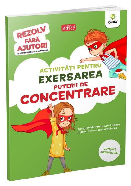 Activități pentru exersarea puterii de concentrare (3-5 ani). Rezolv fără ajutor! - Gama