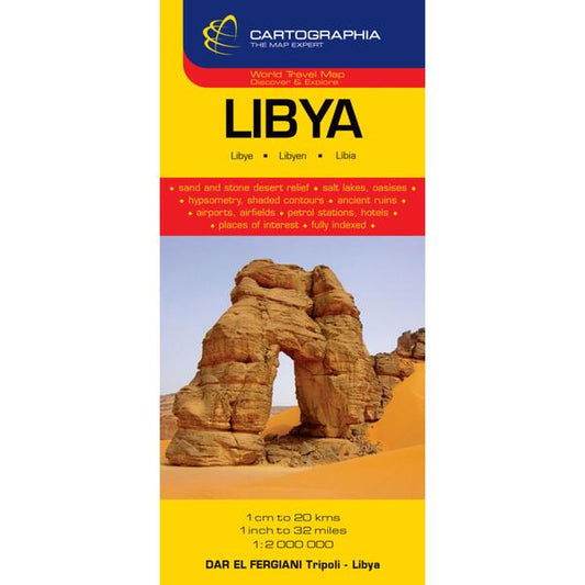 Hartă rutieră Libia - Cartographia Studium