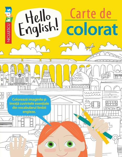 Hello English! Carte de colorat - Emilie Martin, Sam Hutchinson - Niculescu
