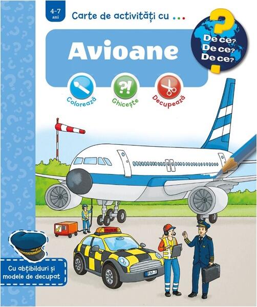 Carte de activități cu... Avioane - Sebastian Coenen - Casa