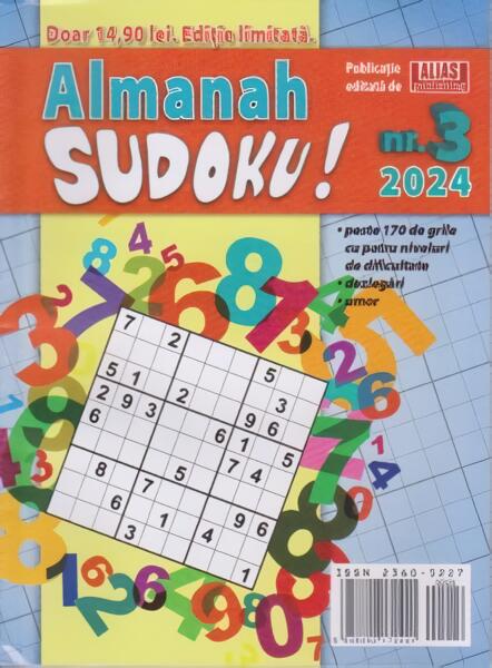 Almanah Sudoku Nr. 3/ 2024 - Alias Publishing
