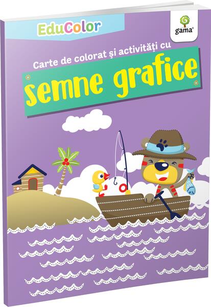 Carte de colorat și activități cu semne grafice. EduColor - Gama