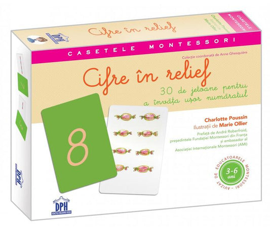 Cifre în relief: 30 de jetoane pentru a învăța ușor număratul - Charlotte Poussin - Didactica Publishing House