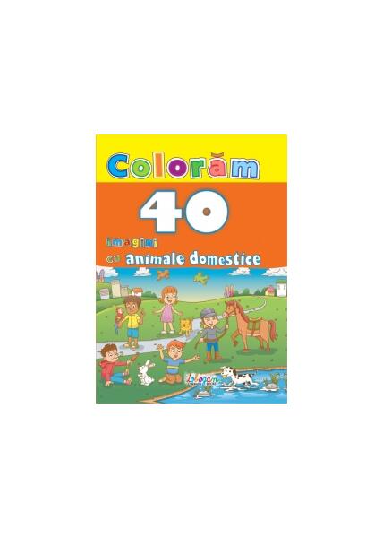 Colorăm. 40 imagini cu animale domestice - Erc Press