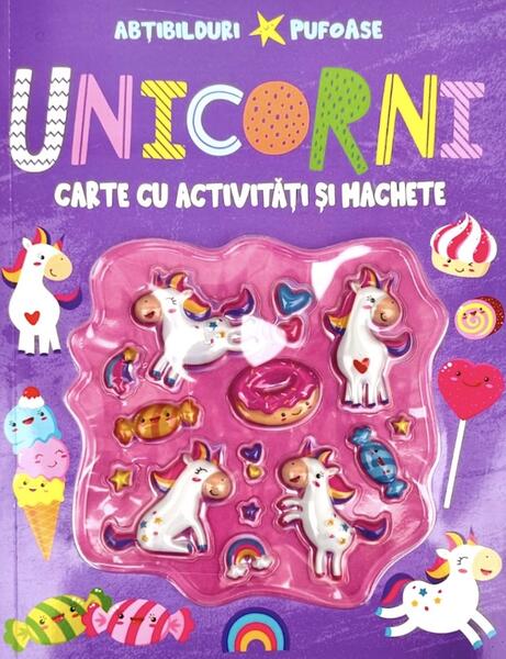 Unicorni cu abțibilduri pufoase - Flamingo
