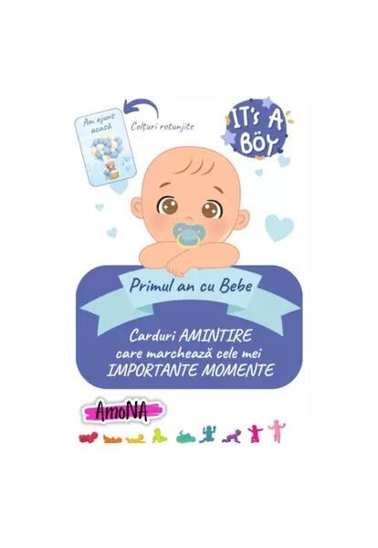 Cartonașe Primul an cu Bebe - Băiețel - AmoNA