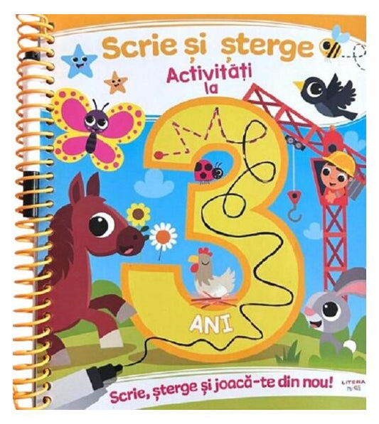 Scrie si sterge. Activitati la 3 ani - Hardcover - *** - Litera mica