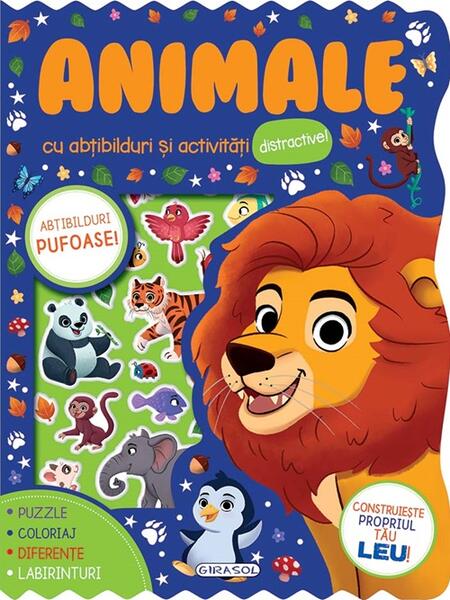 Abțibilduri pufoase - Animale - Girasol