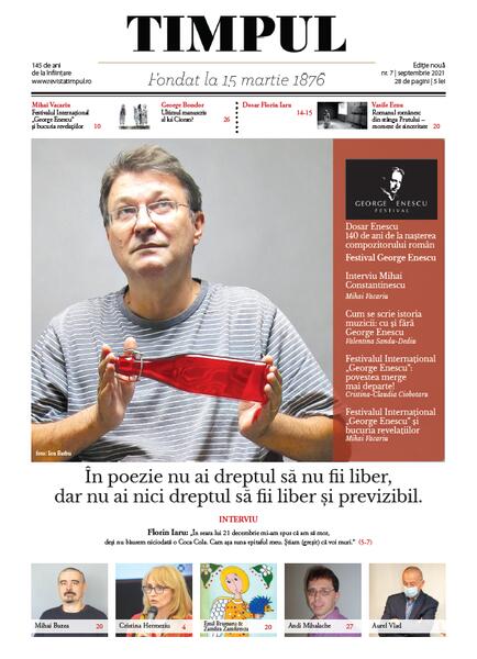 Timpul nr. 7 Septembrie 2021 - Revista TIMPUL
