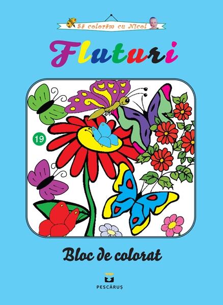 Fluturi. Bloc de colorat - Pescăruș