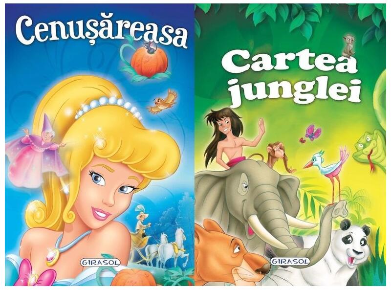 2 Povești: Cenușăreasa și Cartea junglei - Girasol