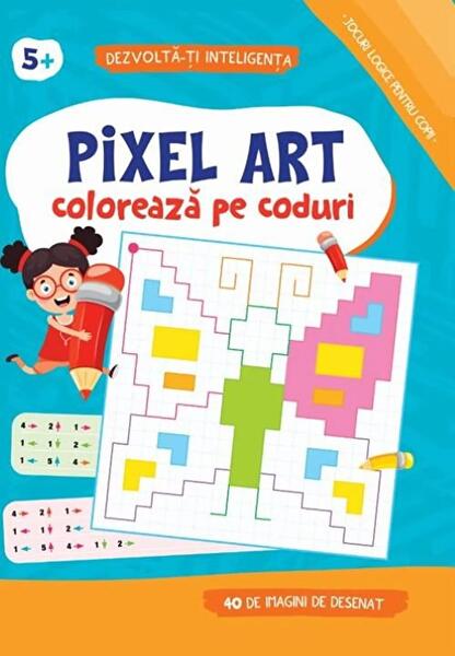Pixel Art. Colorează pe coduri - Alias Publishing