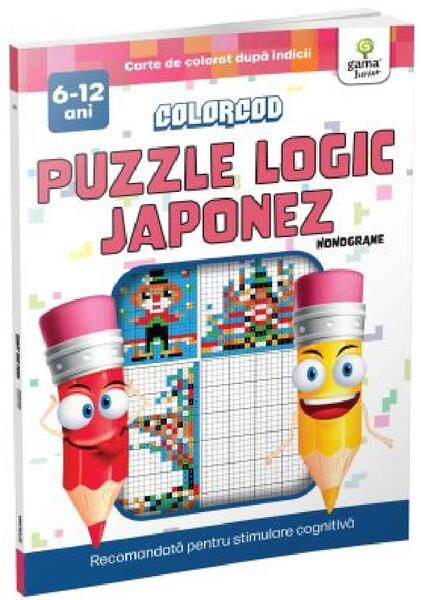 Colorcod. Puzzle logic japonez: Nonograme - Gama Junior