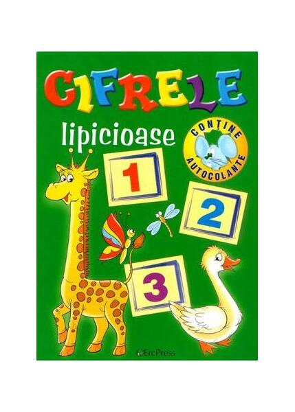 Cifrele lipicioase. Conține 90 de autocolante - Erc Press