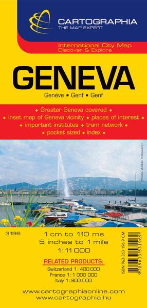 Hartă rutieră Geneva - Cartographia Studium