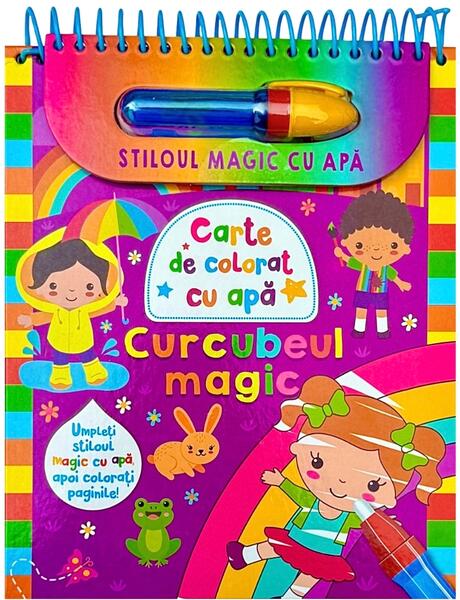 Curcubeul magic - Stiloul magic cu apă - Hardcover - Flamingo