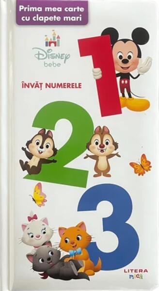 Disney Bebe. 123. Prima mea carte cu clapete mari - Board book - Disney - Litera mică