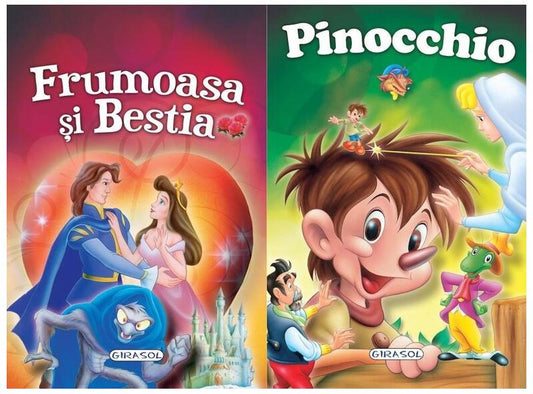 2 Povești: Frumoasa și Bestia și Pinocchio - Girasol