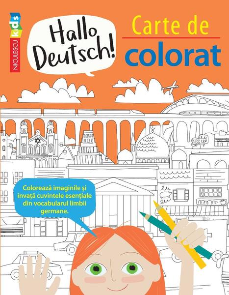 Hallo Deutsch! Carte de colorat - Emilie Martin, Sam Hutchinson - Niculescu