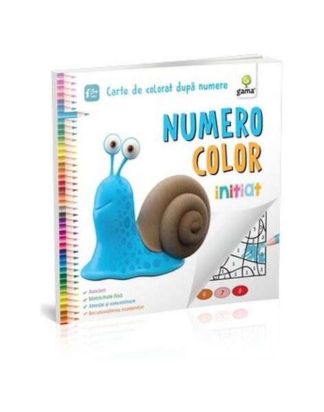 NumeroColor Inițiat. Carte de colorat după numere - Gama