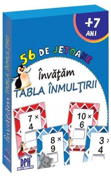 56 de Jetoane - Invățăm tabla înmulțirii﻿ - Didactica Publishing House