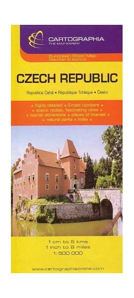 Hartă rutieră Cehia - Cartographia Studium