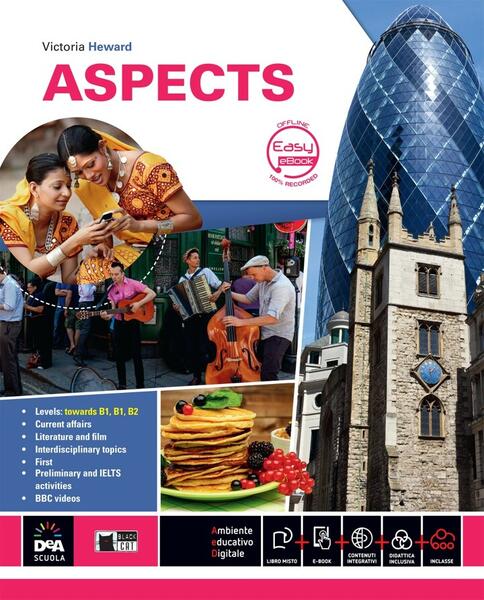 Aspects. Student's Book + Easy eBook (B1/B2) - Black Cat Cideb