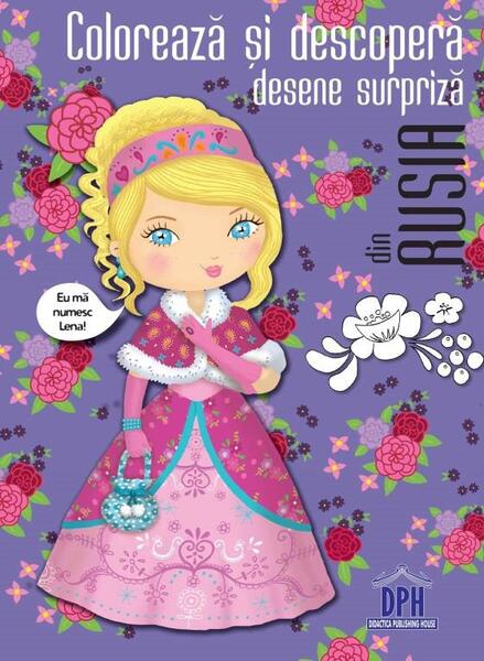 Colorează și descoperă desene surpriză din Rusia - Julie Camel, Marianne Dupuy-Sauze - Didactica Publishing House