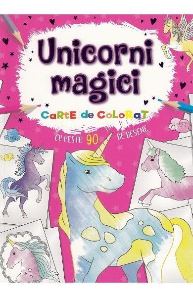 Unicorni magici. Carte de colorat - Flamingo