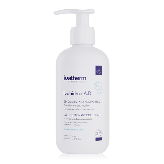 Gel de spalare emolient Ivahidra+ A.D, 250 ml, Ivatherm