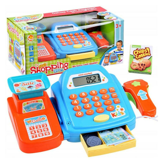 Jucarie educativa, Jokomisiada, Casa de marcat, Cu aparat de scanat, cantar, calculator functional, butoane si sunete, 3 ani+, Multicolor