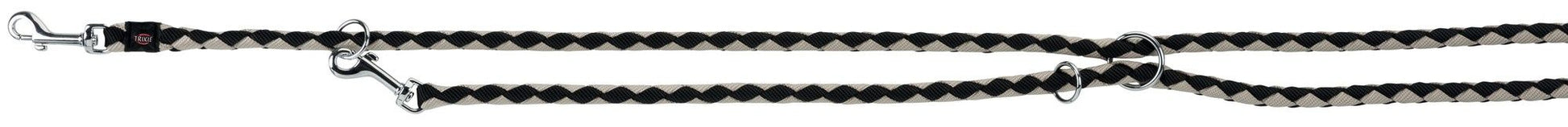 Lesa Coarda Cavo Reglabila 2 m/12 mm Negru/Gri 14351