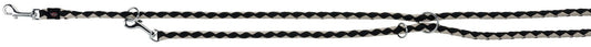 Lesa Coarda Cavo Reglabila 2 m/12 mm Negru/Gri 14351