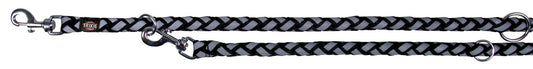 Lesa Coarda Reflectorizanta 18 mm/2 m Negru cu Gri 13591