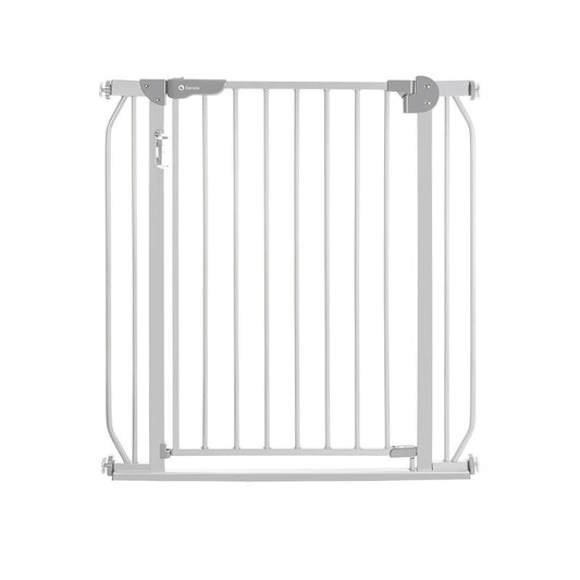 Poarta de siguranta, Lionelo, Truus Slim Led, Cu suruburi, Cu lumina Led cu senzor, 105 cm, Conform cu standardul european de securitate EN1930, Gri