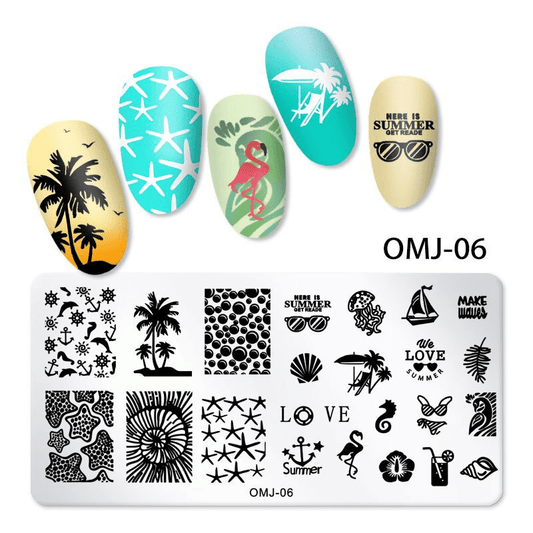 Matrita De Unghii Pentru Stampila Summer Trends Omj-06 - Omj-06
