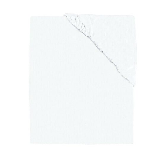 Husa, MimiNu, Universala, Pentru saltea de infasat, Cu elastic, Din Jersey, Material certificat Oeko Tex Standard 100, White