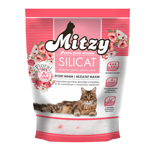 Nisip pentru litiera cu miros floral, Mitzy, 3.8 L