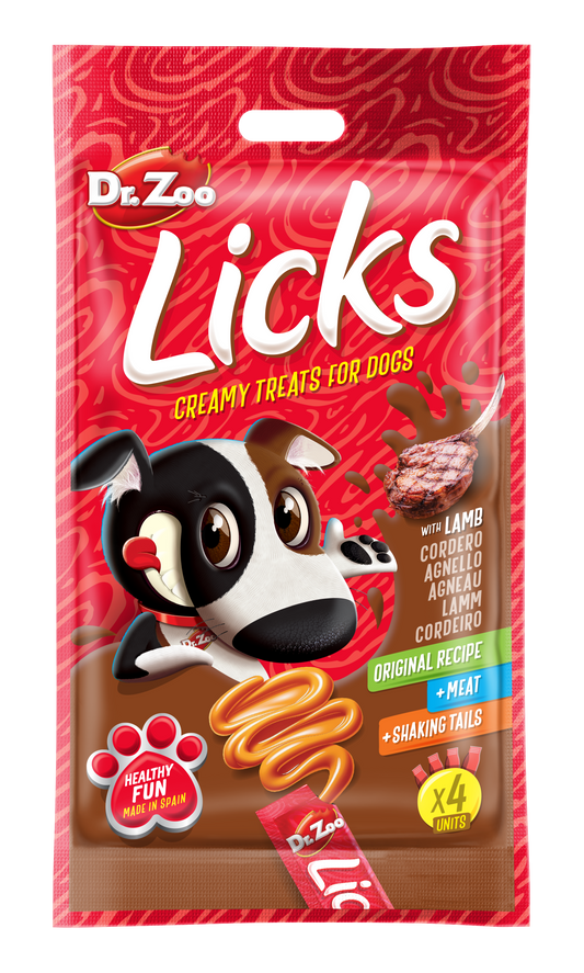 Dr Zoo Licks, recompense caini, Miel, 4x15 g