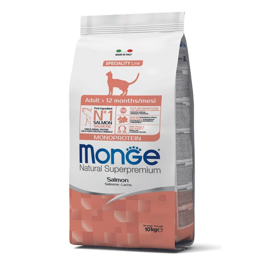 Monge Natural Superpremium Monoprotein Cat, Somon, 10 kg