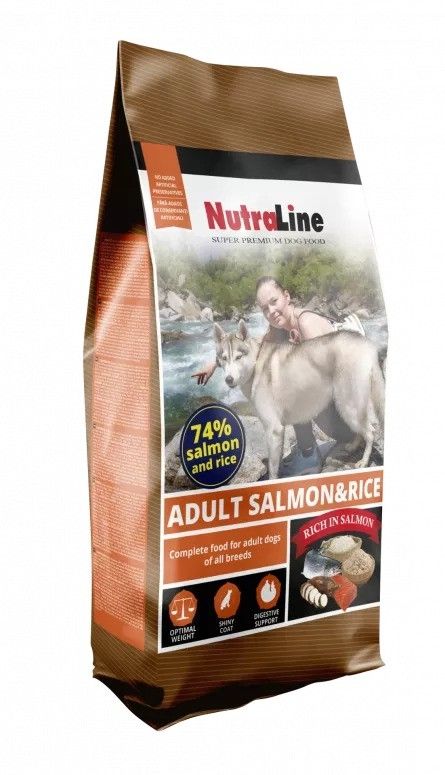 Nutraline Caine Adult Somon/ Orez, 3 kg