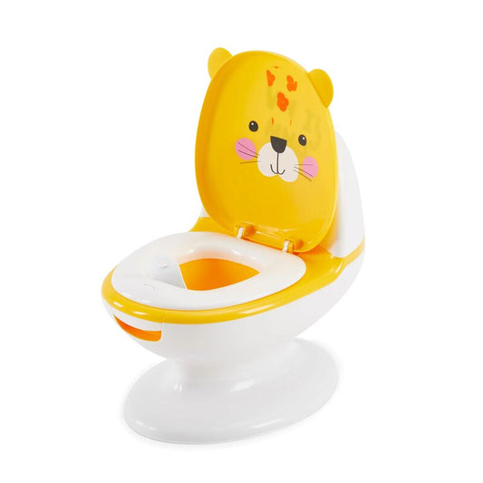 Olita interactiva, Primabobo, Tigru, Cu sunete, Pana la 30 kg, Alimentare pe baterii, Conform cu EN71, 18 luni+, Yellow