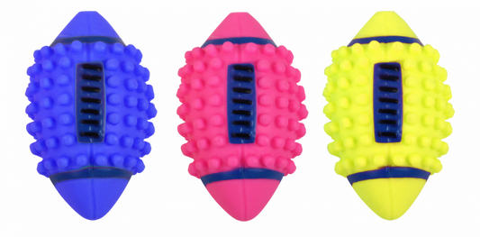 Pawise Jucarie Minge de Rugby Fosforescenta pentru Caini, 12.5 cm