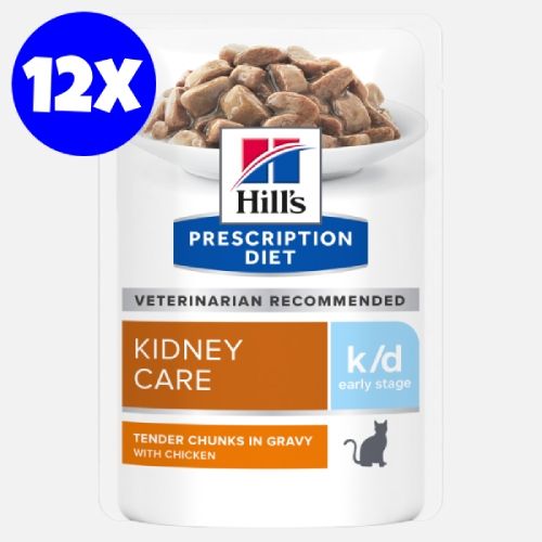Hill's Prescription Diet Feline k/d Early Stage Chicken, 12x85 g