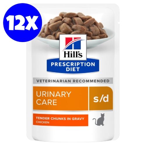 Hill's Prescription Diet Feline s/d Urinary Care Chicken, 12x85 g