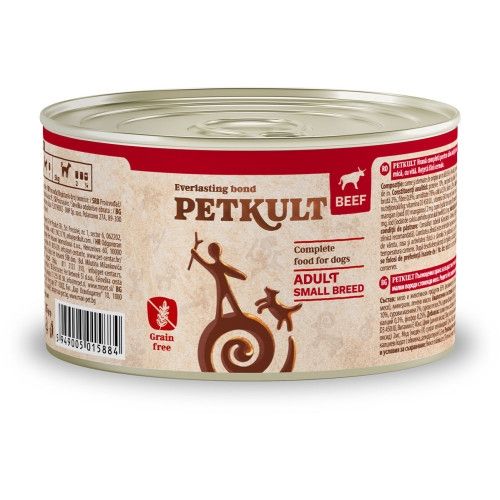 Petkult Dog Mini Adult cu Vita, 185 g
