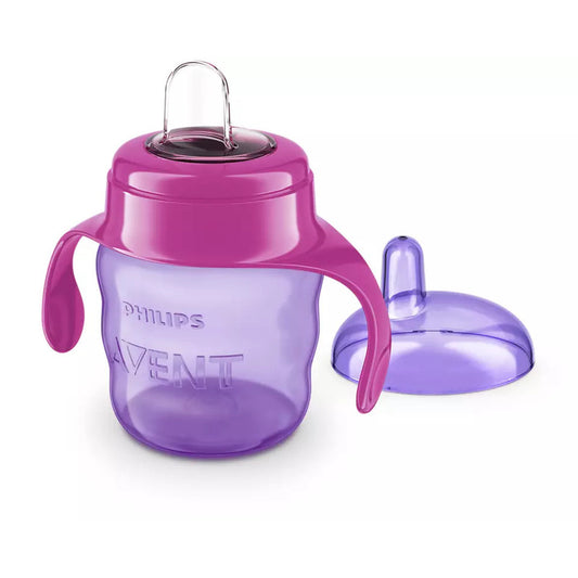 Canuta cu tetina de formare, Philips Avent, 6 luni+, 200 ml, Roz